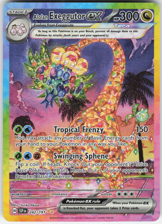 Alolan Exeggutor ex - 242/191 - SV08: Surging Sparks (SSP)